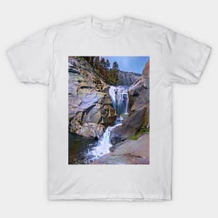 Waterfall, North Fork Kings River, California. T-Shirt